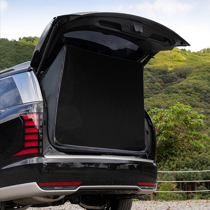 크레이지몬스터 디올뉴 팰리세이드 LX3 차량용 암막 모기장 텐트 트렁크 모기장