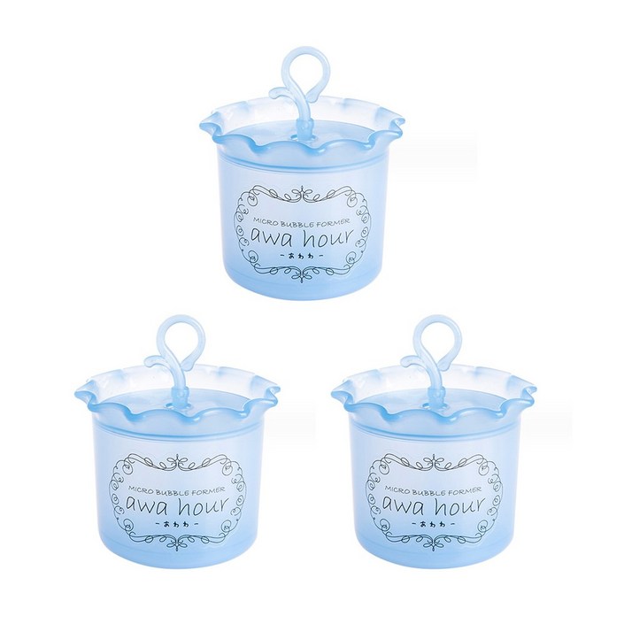 클렌징 버블 세안기 버블 메이커, 3개, 블루