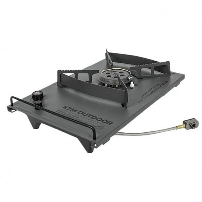 카즈미 캠핑 버너 원 플레이트 가스렌지 테이블 스토브 차콜, 원플레이트스토브, 1개