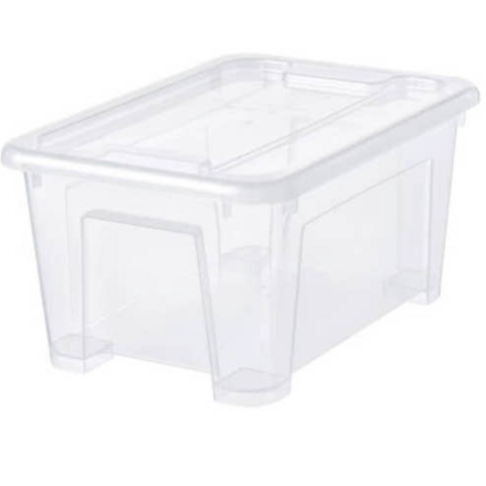 이케아 SAMLA 삼라 5L 수납함뚜껑 옷보관 장난감 정리 정리함 다용도 5개 묶음가능