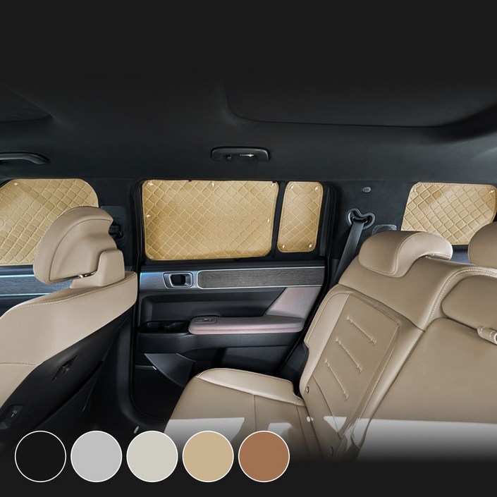 디올뉴 팰리세이드 LX3 자동차 창문가리개 풀세트 123트렁크 차량용 햇빛가리개 차박암막커튼25년, 블랙, 1세트