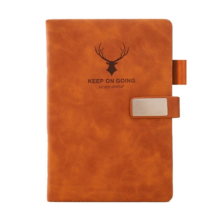 미래마켓 A5 가죽 업무용 다이어리 노트 일기장 수첩 180매, 3개, 브라운