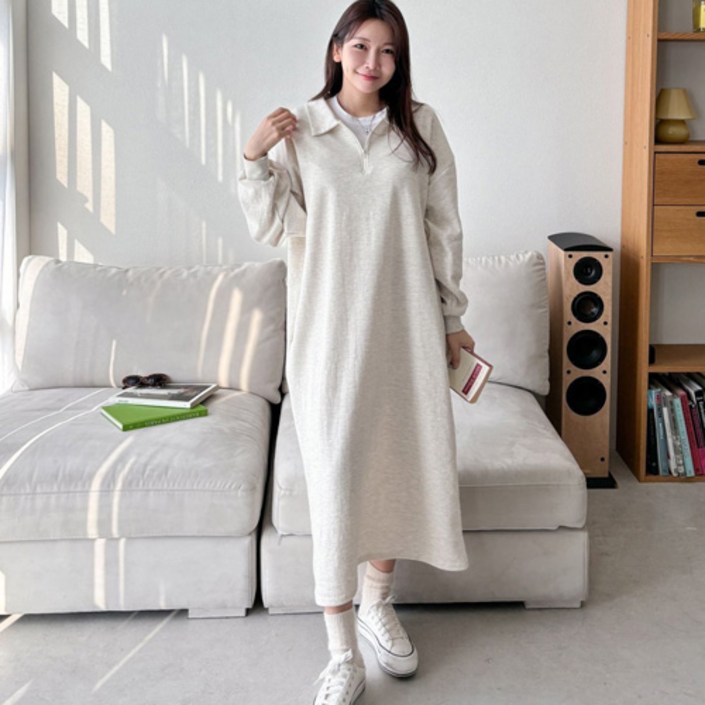 여성용 쥬디카라반집업 포켓 오버핏 빅사이즈 롱원피스 국내제작 여성용 쥬디카라반집업 포켓 오버핏 빅사이즈 롱원피스 국내제작