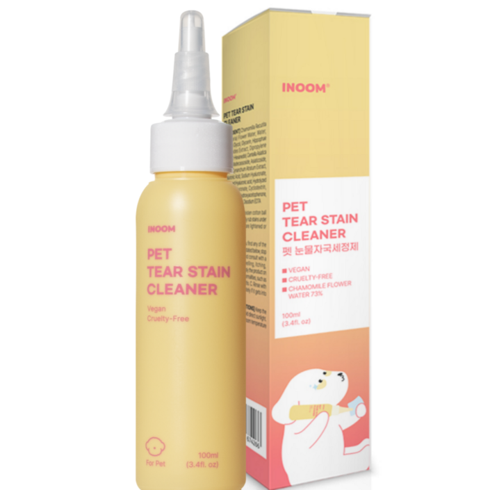 이눔 꽃수 73 눈가얼룩  눈꼽 냄새제거 강아지 눈물자국 세정제, 1개, 100ml