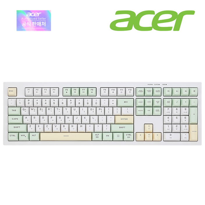 에이서 OKW244 저소음 멤브레인 유선 키보드, 에이서 OKW244 저소음 멤브레인, 레몬밤