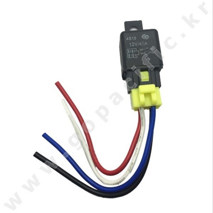 릴레이4P  소켓 DC 12V 40A 4핀