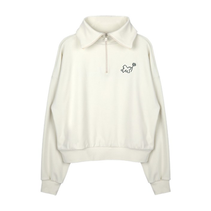 투엘라 여성 하이넥 기모 하프 집업티러플 고밀도 투웨이 하이넥 카라넥 빅사이즈 골프 스포츠 긴팔 집업 티셔츠