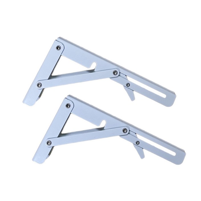 리폼플러스 접이식 벽고정 받침대 선반 브라켓 2P, 화이트