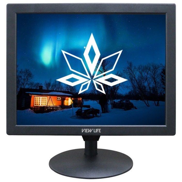 뷰라이프 15형 43 AV 단자 CCTV 소형 모니터 DSUBBNC 케이블 포함 리모컨 증정 새제품