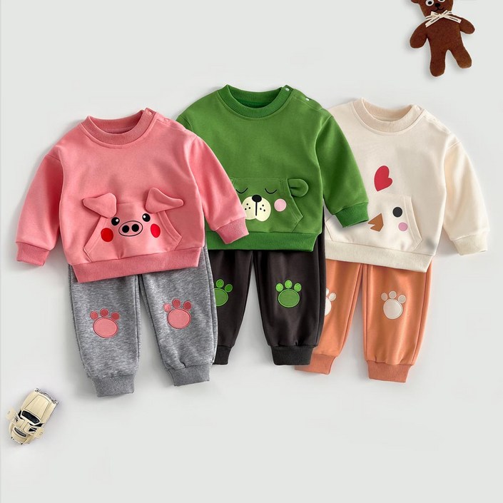 구름위에햇님 봄가을 아기상하복세트 ST2281305