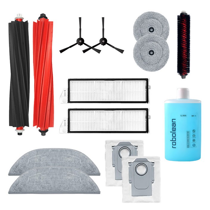 일리마 로보락 S8 Max MaxV Ultra 호환 소모품 패키지 브러쉬 로보락걸레 물걸레 필터 더스트백 세정제, 1개, S8 Max MaxV ultra 실속 패키지