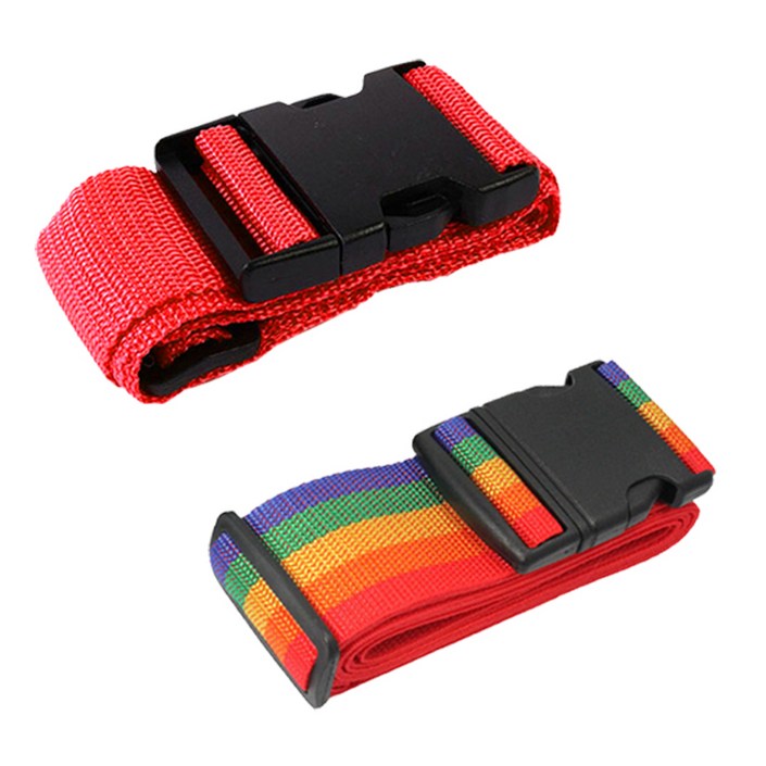 [총길이165CM 2개 묶음 ](보급형 일자형 캐리어벨트 - 1P+1P)보급형 가방이름표 케리어 벨트 고정끈