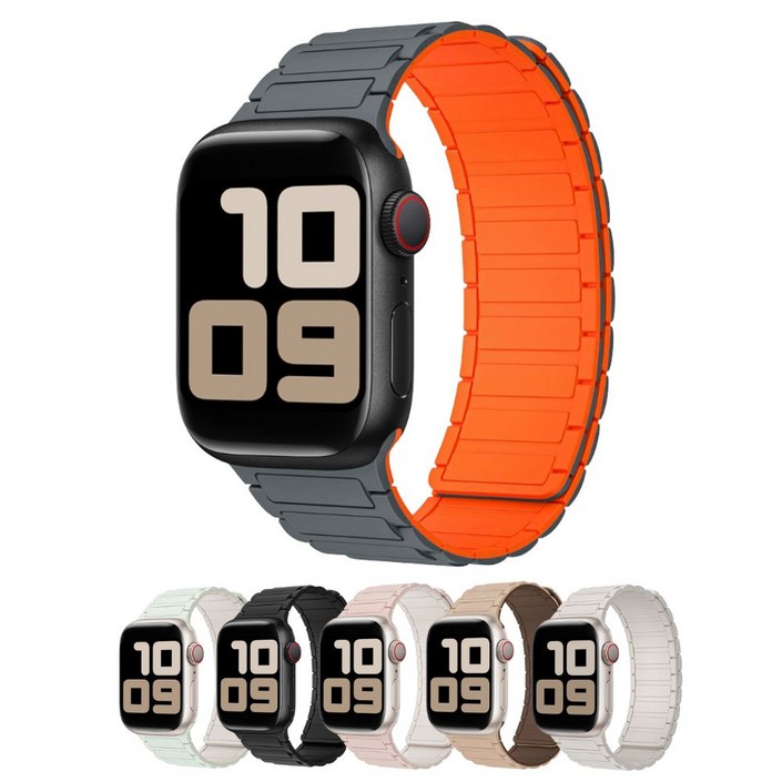 나벤토 애플워치 실리콘 스트랩 스포츠 마그네틱