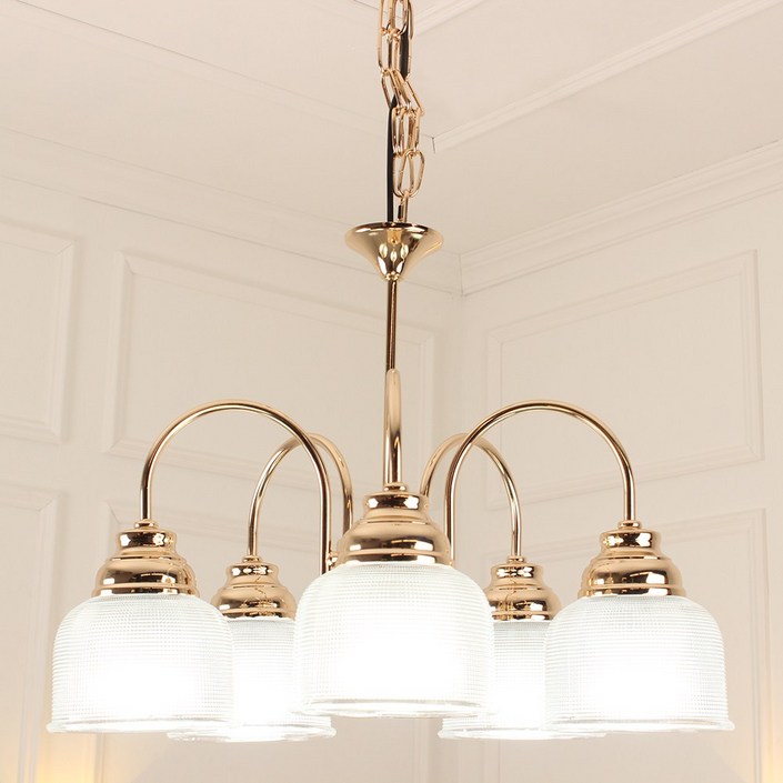 인테리어 식탁등 디오 골드 5등