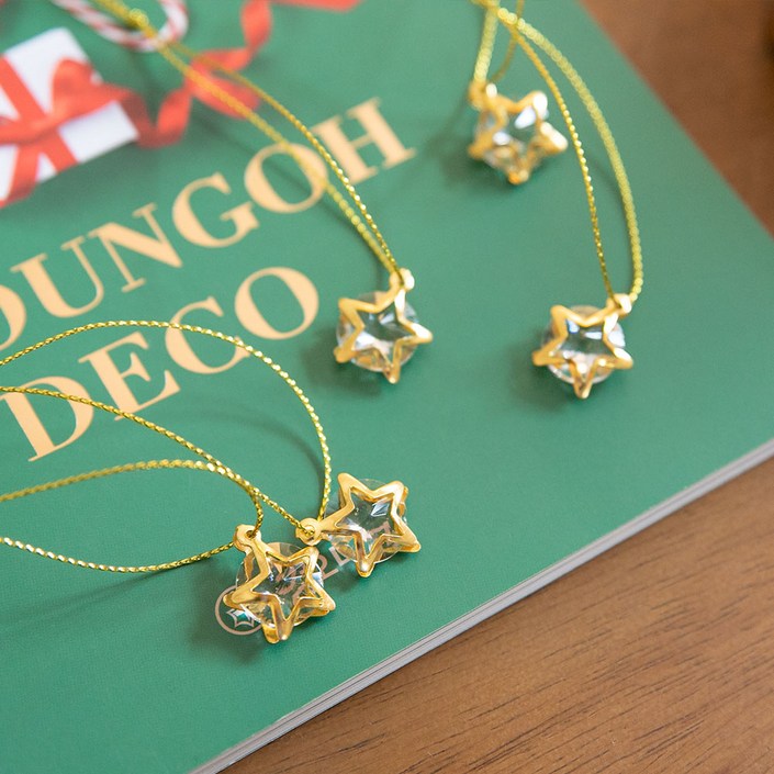 크리스마스트리 크리스탈장식 (5개입)