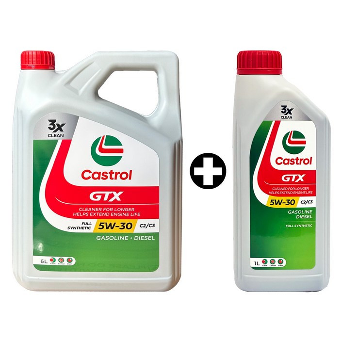 캐스트롤 Castrol GTX C2C3 5W30 6리터1리터 SET
