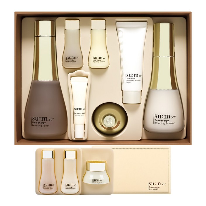 숨 37도 타임 에너지 2종 기획세트  3종 여행용 키트
