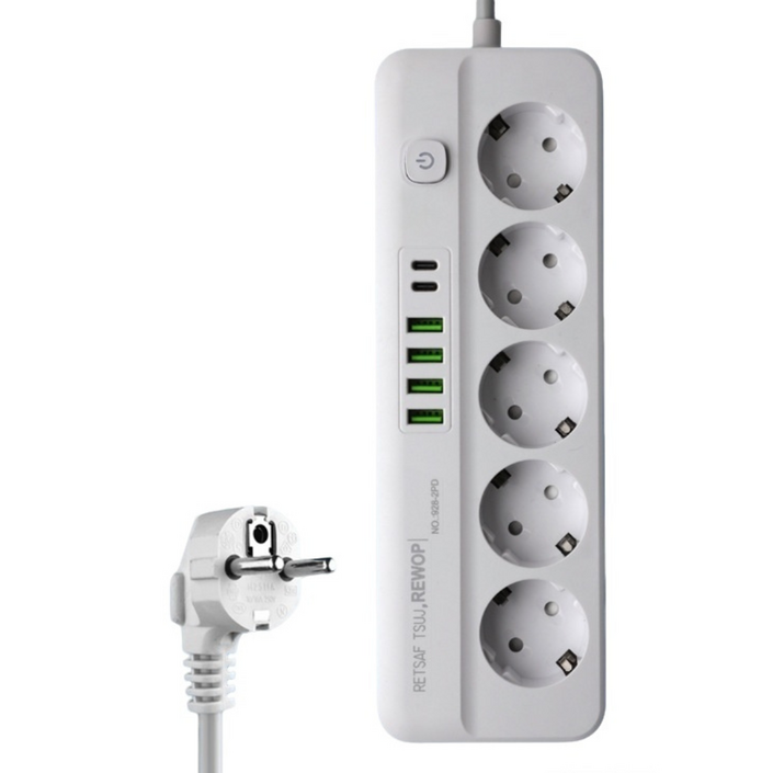 2PD+4USB멀티탭 콘센트 과부하 차단 절전 멀티탭 고용량