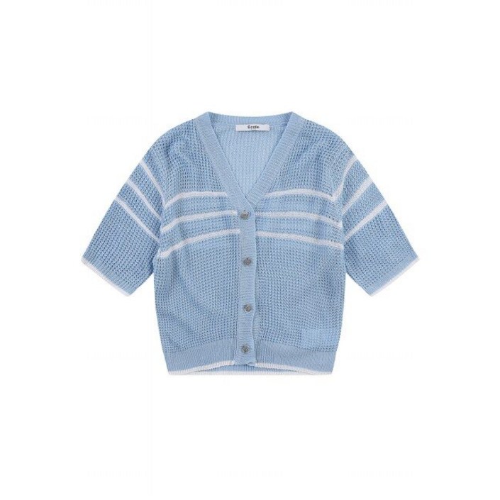 에꼴드파리 단가라패턴 가디건QB26KRB079Z