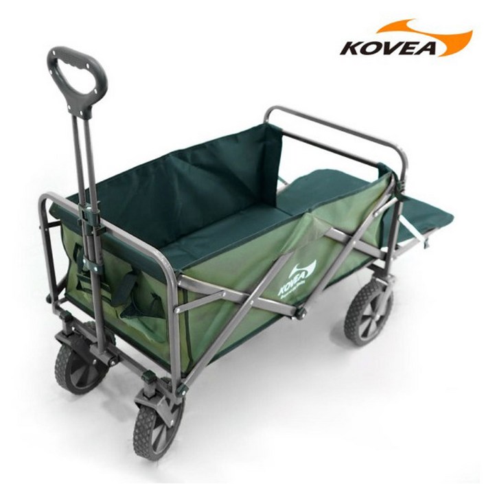 코베아 멀티 캠핑 웨건카트 KECQ9DT05 원액션프레임 뒷문개방 접이식카트