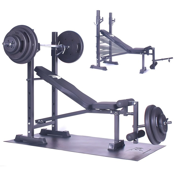 포스스포츠 포스각도레그벤치프레스 블랙원판1080kg세트