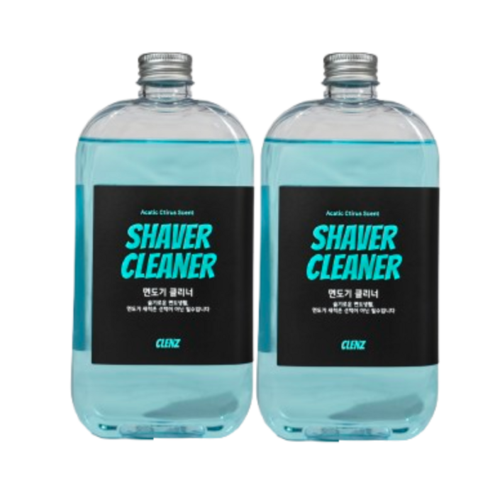 클렌즈 면도기 세정액 면도기 클리너 면도날 세척 (전 브랜드 사용), 2개, 1세트