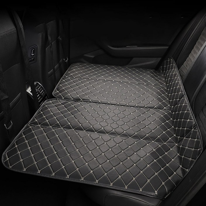 프리미엄 퀼팅 접이식 뒷좌석 차박 매트 SUV 침대 평탄화