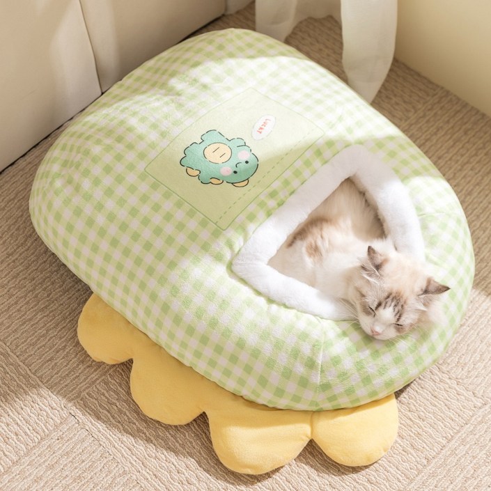 벤스투 포근한 고양이 침낭 이불 숨숨집