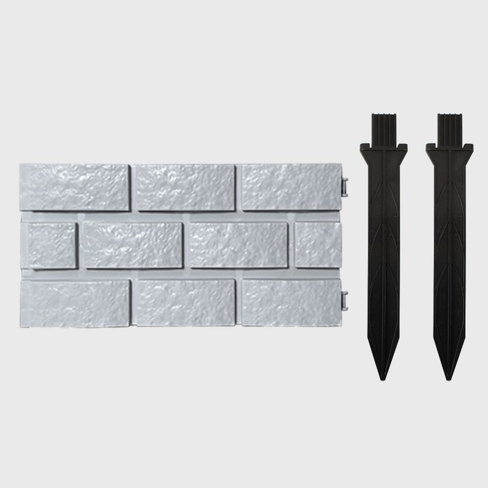 화단울타리 정원 벽돌 펜스 잔디 미니 경계 분리대