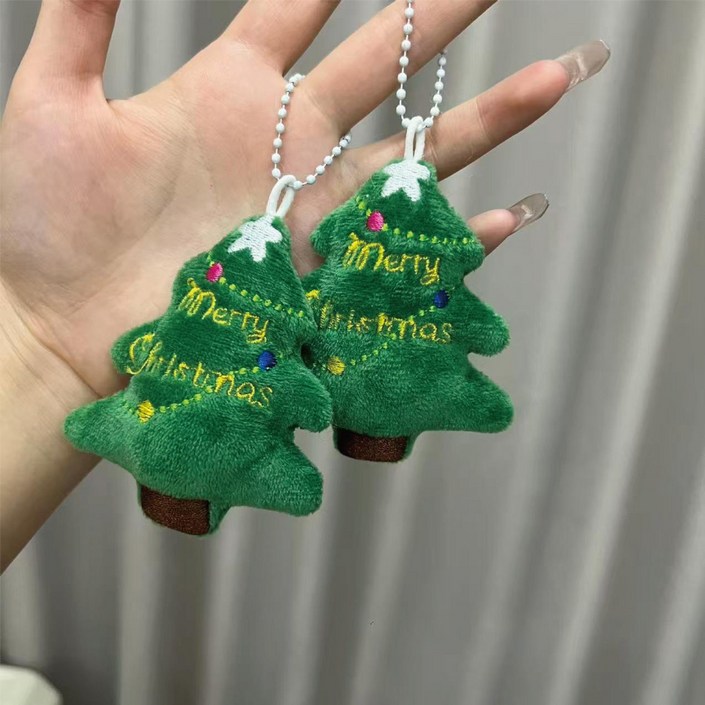하임하이 크리스마스 트리 인형 키링 패브릭 장식품 가방 악세사리