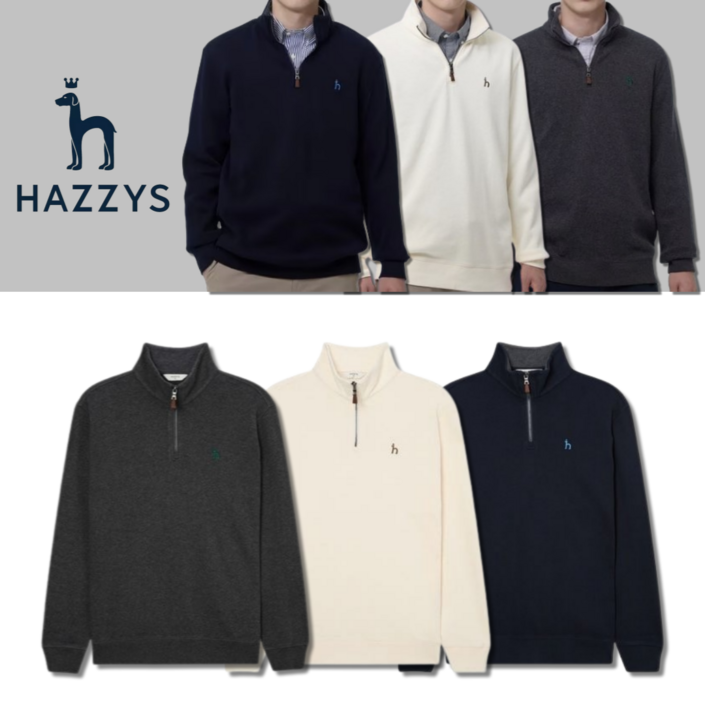 국내매장 정품백화점 헤지스 긴팔티 남성 반집업티셔츠 간절기 모임 여행