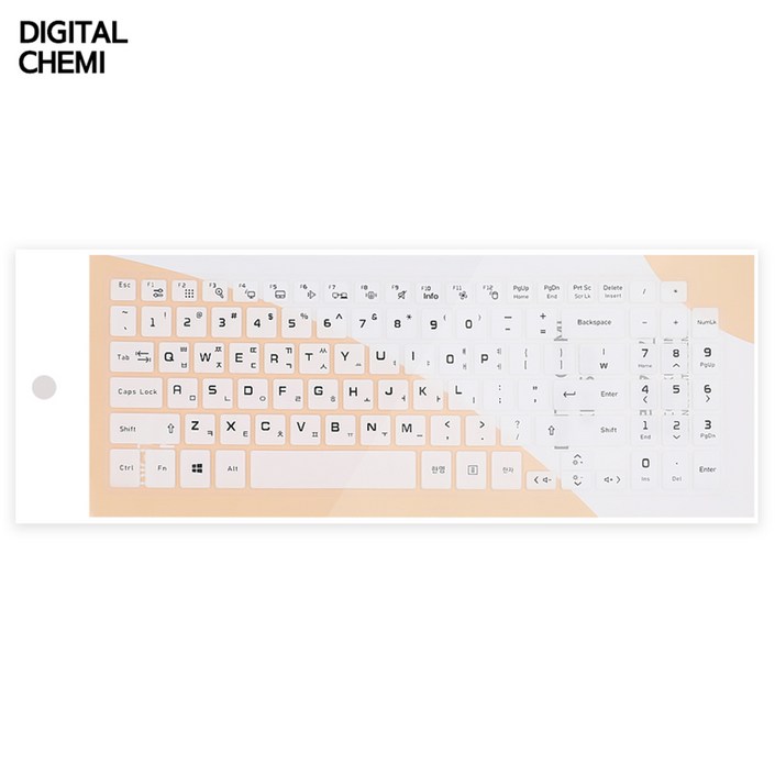 디지털케미 LG 15UB470  15U480 용 노트북 실리콘 문자인쇄 키스킨 키커버, 1개