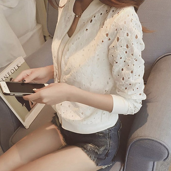 메이킹유 WA168232레이스펀칭집업