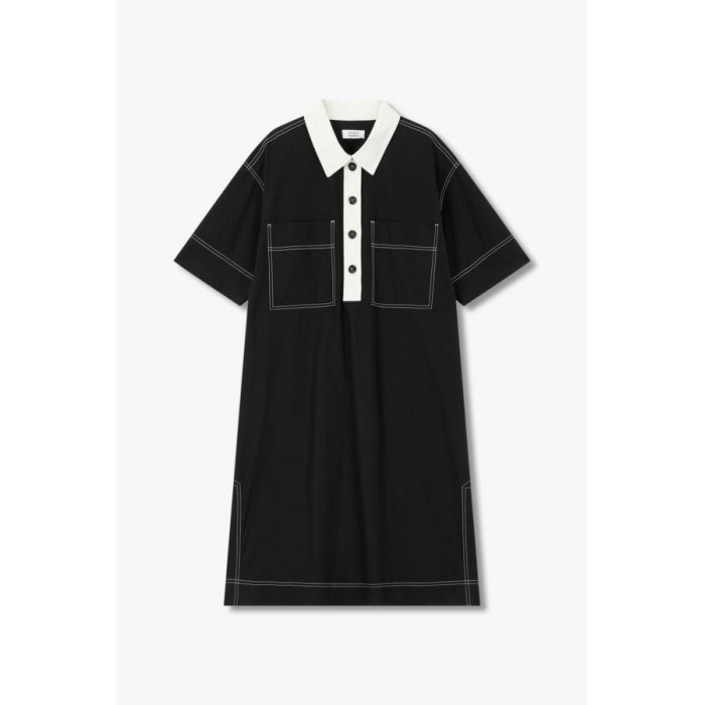 톰보이 배색포인트 풀오버 원피스  9175241982