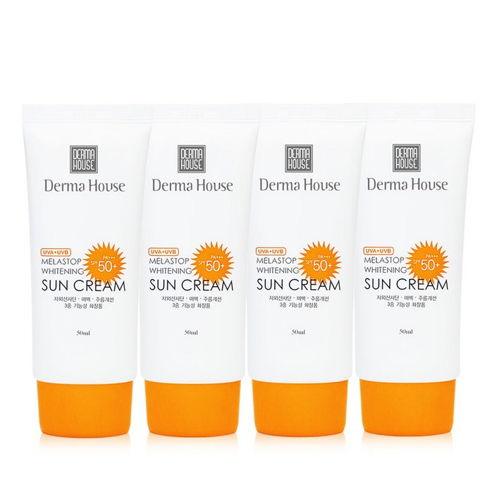 멜라스톱 화이트닝 썬크림, 50ml, 4개