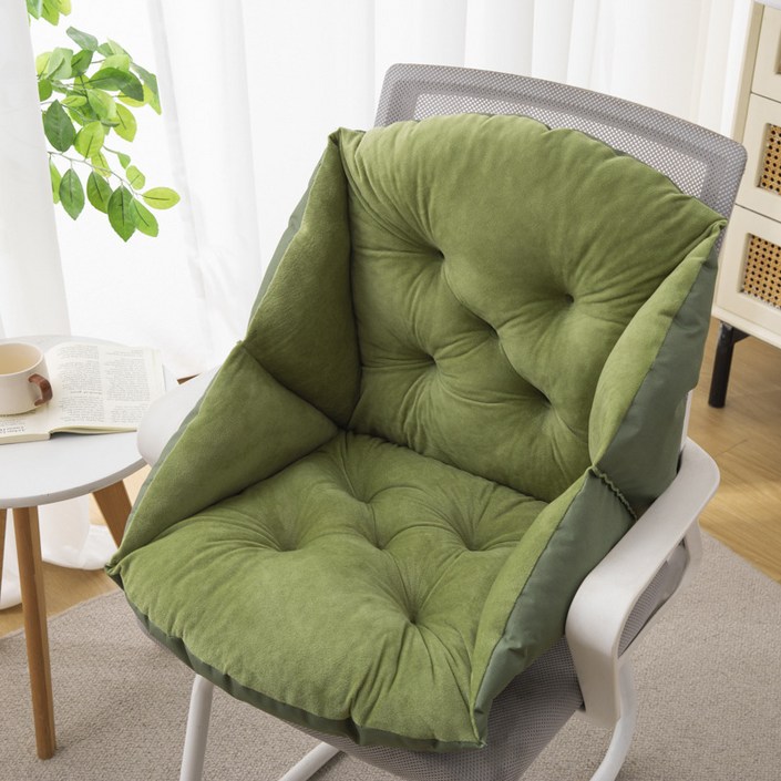 에버하우스 극세사 등받이 의자 쿠션 방석
