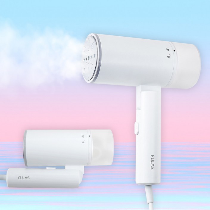 풀라스 폴더블 핸디형 스팀 다리미, FLIR1000, 화이트