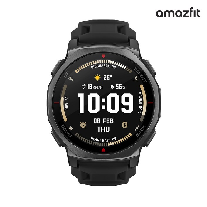 어메이즈핏 티렉스3 프로 GPS 스마트워치 블랙, 44mm