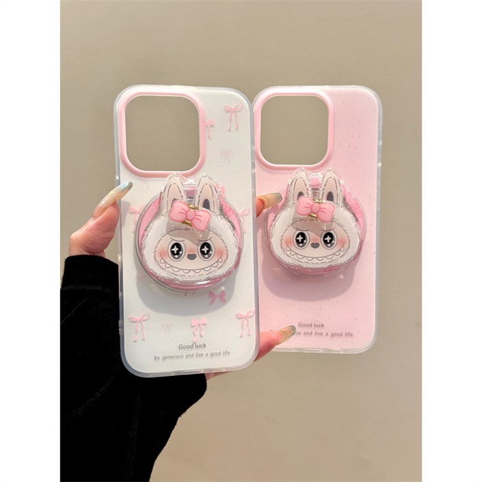 핑크리본 라부부 마그네틱 휴대폰 케이스 아이폰 갤럭시