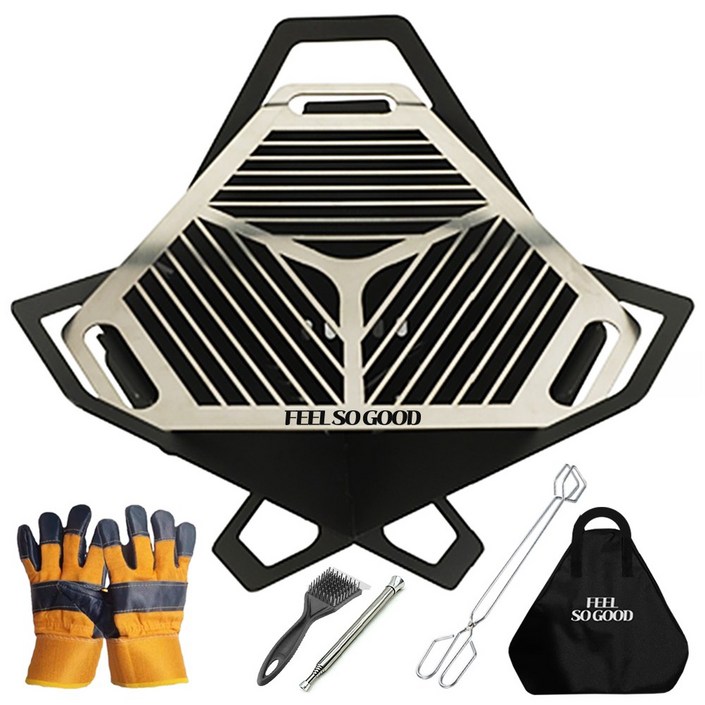 최신 입고 감성 필쏘굿 캠핑 화로대 불멍 필수 풀세트, 1개