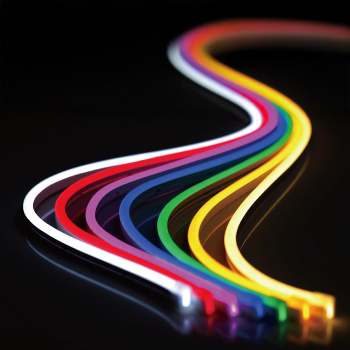 네온플렉스 10M 24V 컬러 라인조명 간접등 줄조명 DIY 네온사인, 1개, 백색