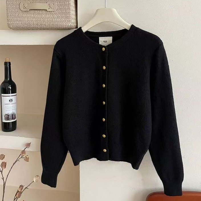 오나스타일 로스 소프트 버튼 가디건 간절기 부드러운 니트가디건