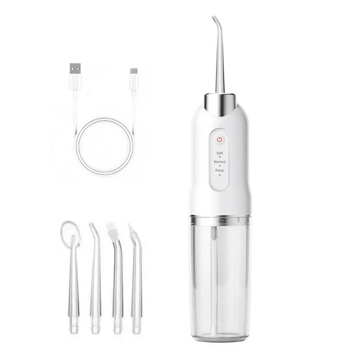 AOSS 방수 휴대용 무선 구강세정기+전용팁4종 세트