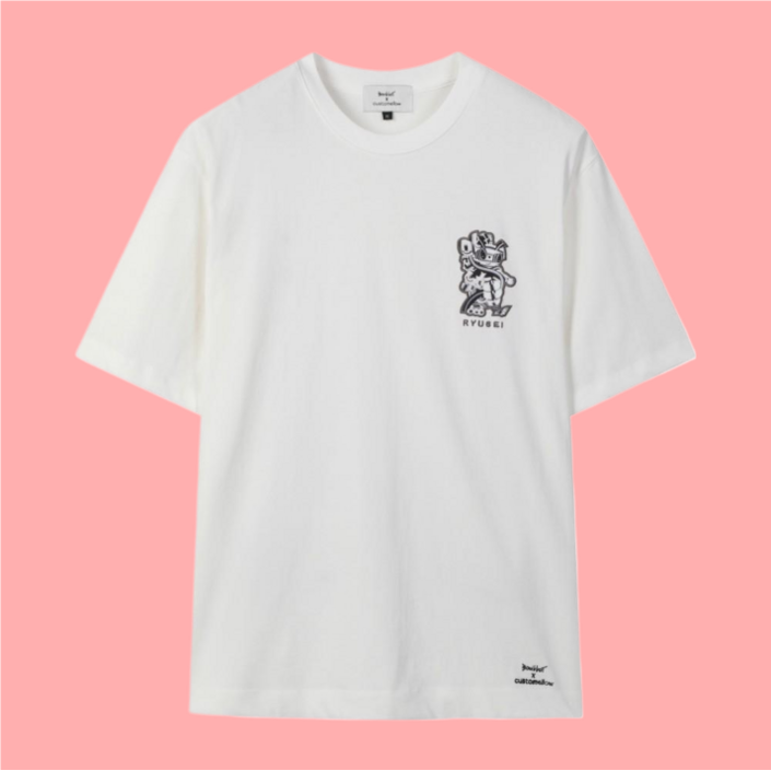 커스텀멜로우 geoffrey x customellow ryusei 스몰 art워크자켓 재킷 아우터 tee CWTAM24481WHX 커스텀멜로우 geoffrey x customellow ryusei 스몰 art워크자켓 재킷 아우터 tee CWTAM24481WHX