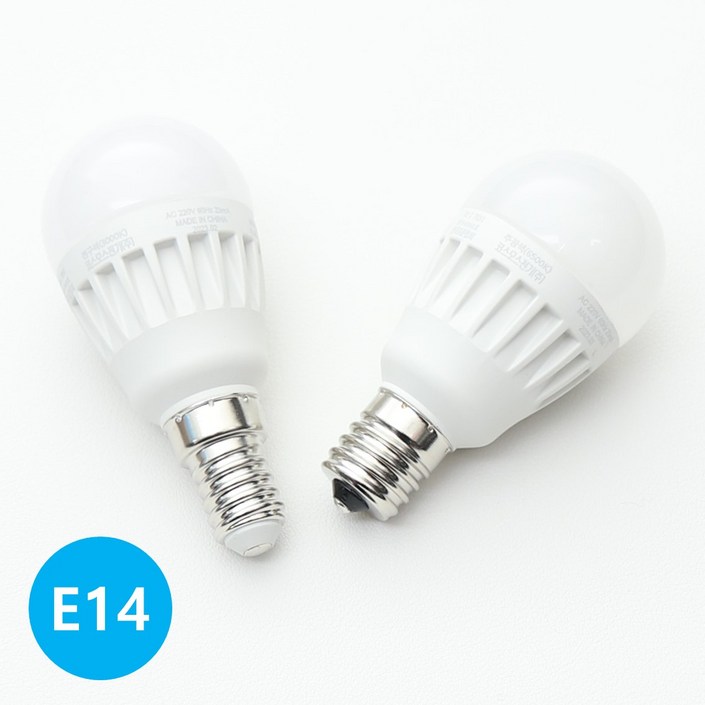 LONG e14 미니크립톤 LED 5W, 4개, 주광색