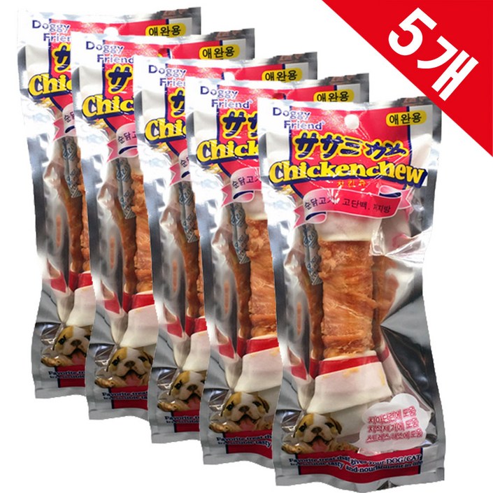 대형견용 맛있는 치킨딩고 왕개껌1px5 애견이건강 덴탈간식