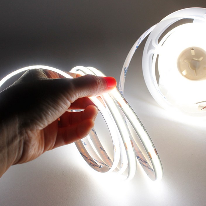 오닉스 LED바 플렉시블 COB 24V 5M 면발광LED 줄조명 전원선, 일자 연결 커넥터 포함, 주광색, 1개