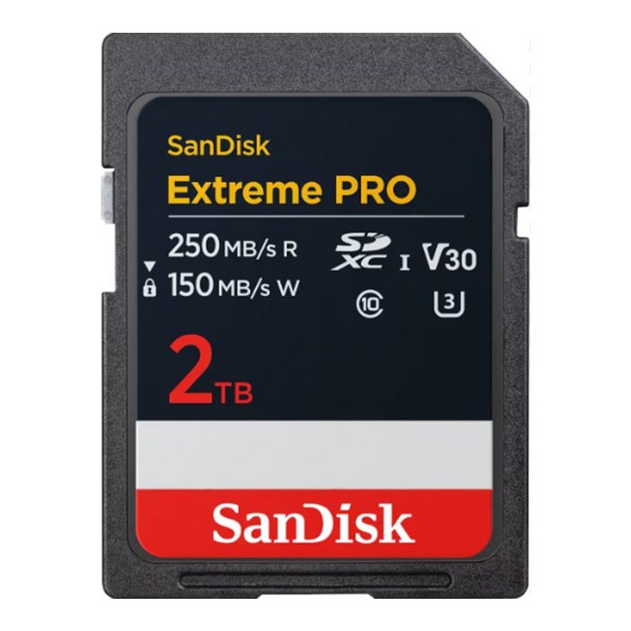 샌디스크 정품 SD 메모리카드 Extreme Pro 익스트림 프로 SDXC 평생보증 Lifetime Limited, 1개, 2TB