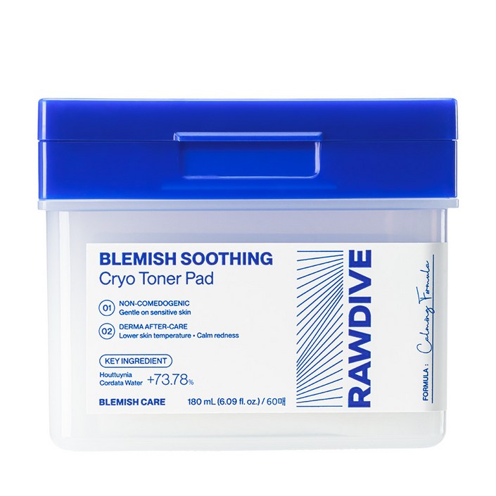 로다이브 여드름 쿨링 크라이오 1초 패드, 1개, 60매입