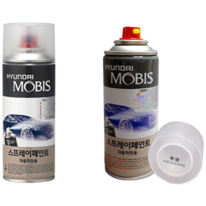 순정품 현대 RB5 PB5 타임레스블랙 스프레이  투명스프레이 자동차 도색 차량용 카페인트, 1개